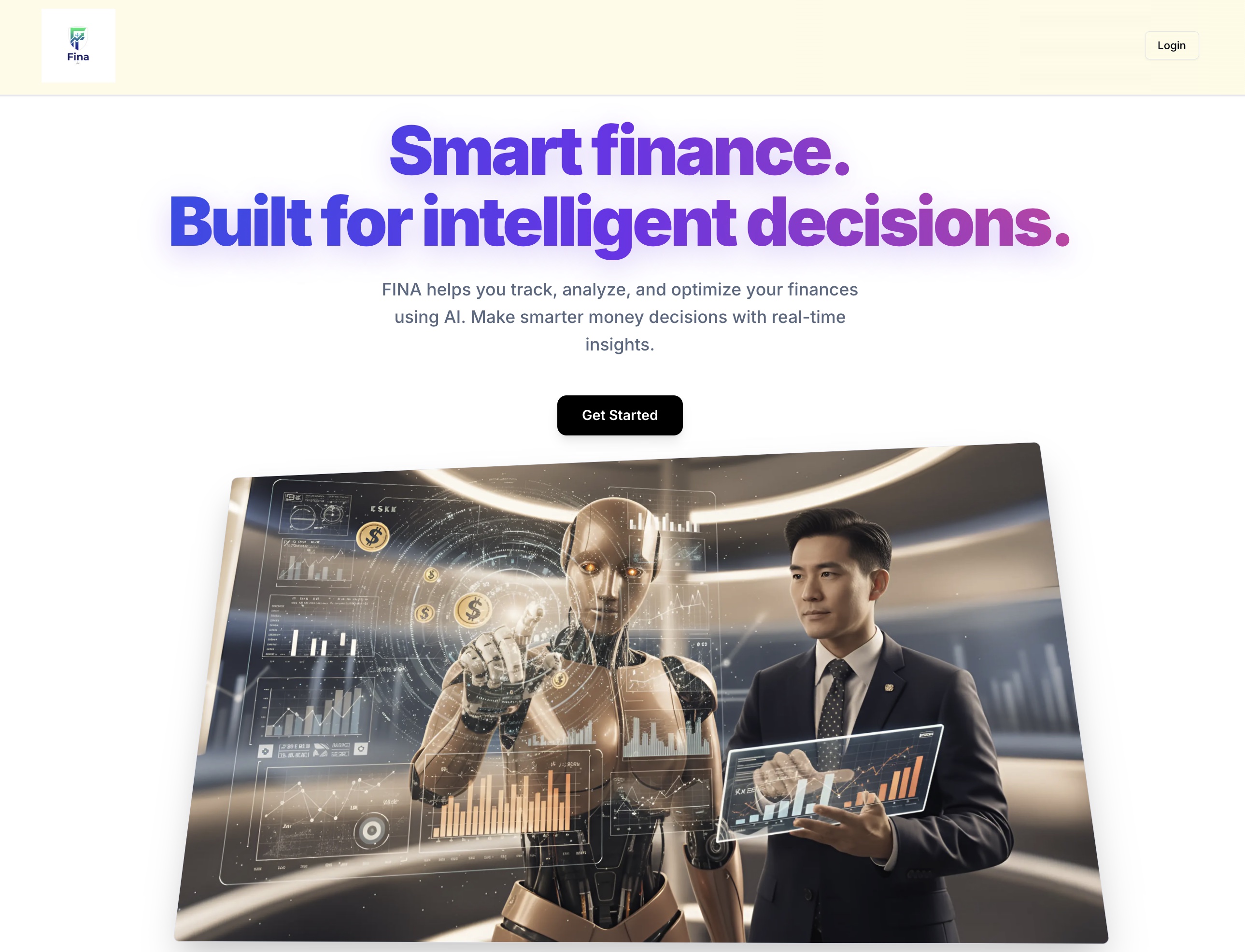 FINA, an AI-powered personal finance platform